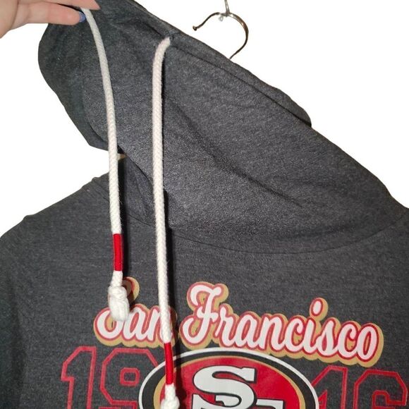 NFL Team San Francisco 49ers Graphic Cowl Neck Hoodie - Picture 4 of 6